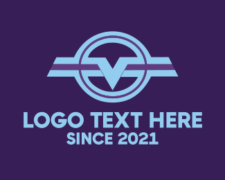 Blue V Emblem Logo | BrandCrowd Logo Maker