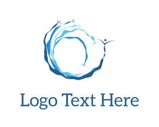 Wave Logo Design Quantum Computing
