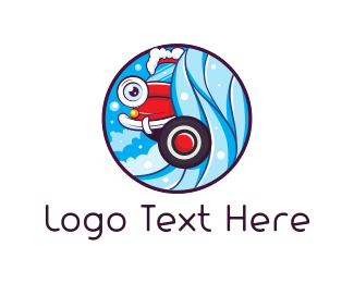 Download Free Logo Design Ideas Logo Design Car Wash Logo PSD Mockup Template