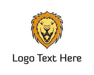 Logo Maker - Customize this "Black Lion" Logo Template Instantly - 7250