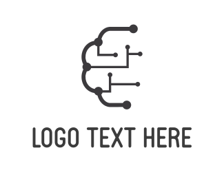 Artificial Intelligence Logo Design Quantum Computing