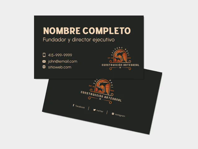 Tarjetas de visita de IA