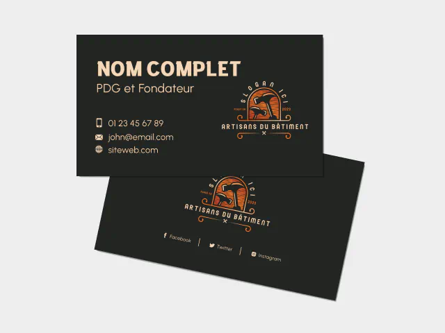 Cartes de visite IA