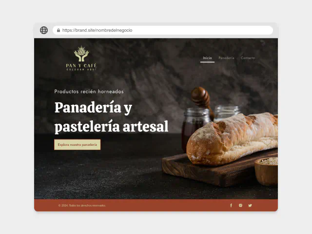Generador de sitios web con IA