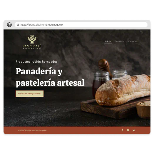 Generador de sitios web con IA