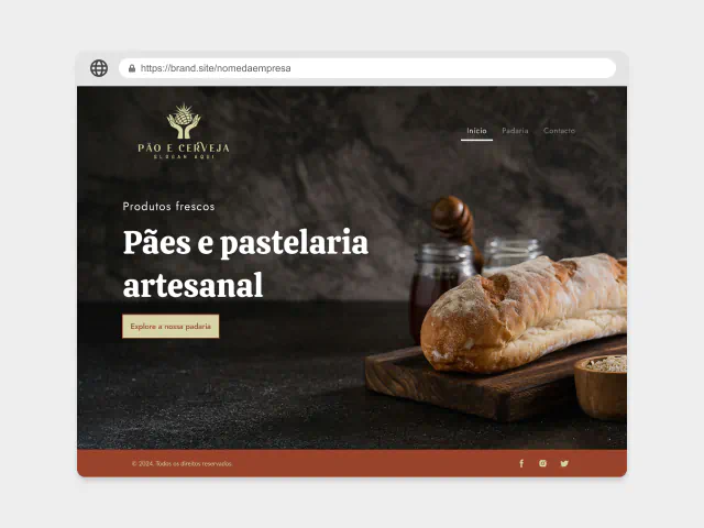 Criador de sites com IA