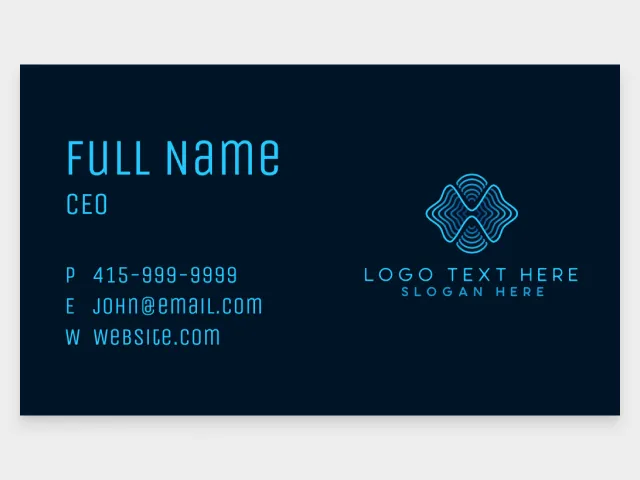Business card horizontal