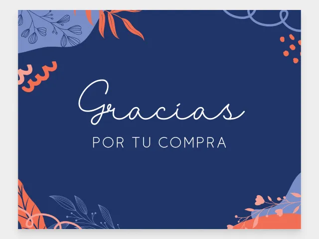 Tarjetas de agradecimiento
