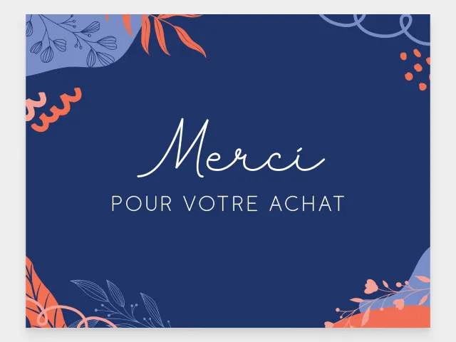 Cartes de remerciement