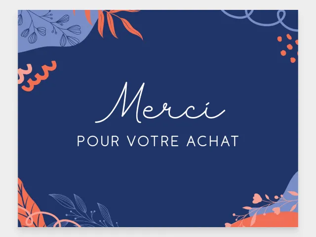 Cartes de remerciement
