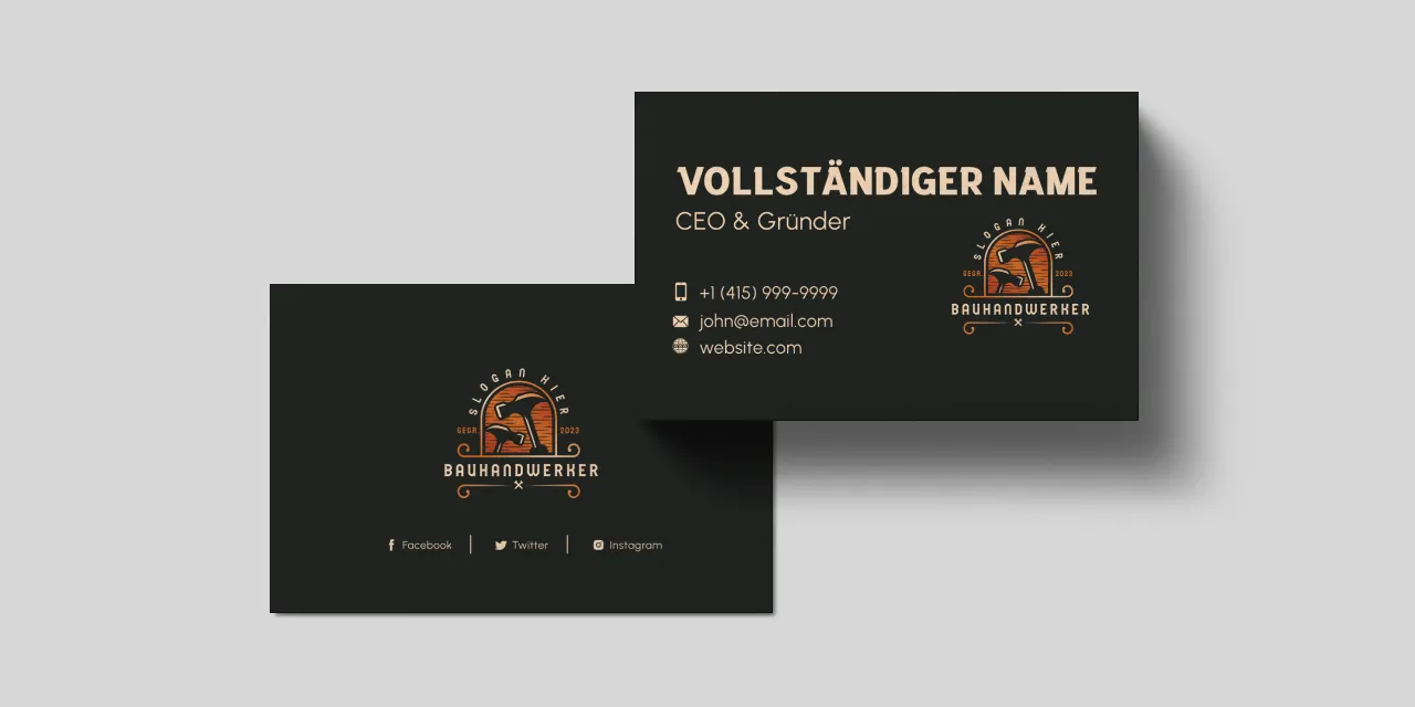 Beispiele für Visitenkarten