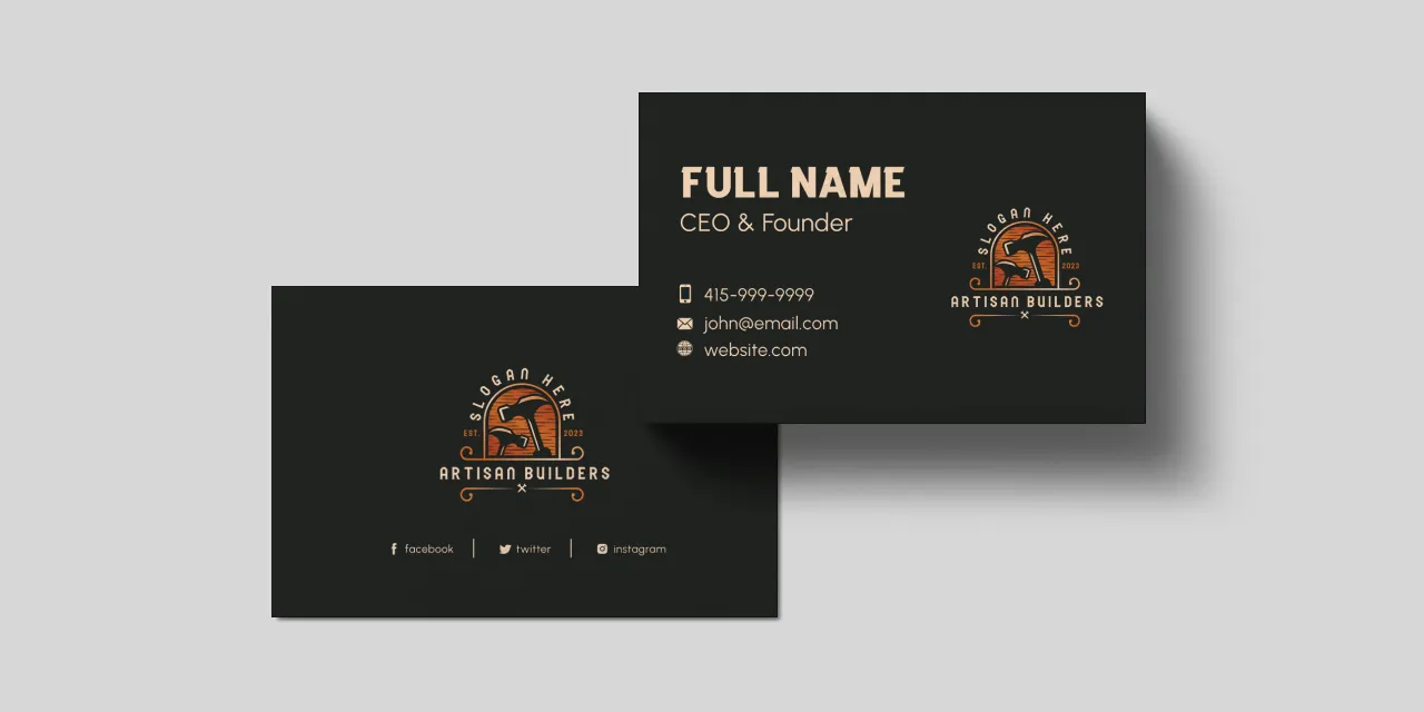 Free AI Business Card Generator | Design.com, image size:1280x640