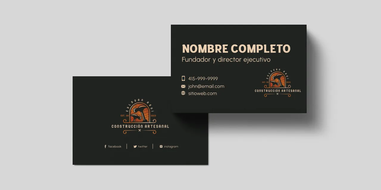 Ejemplos de tarjetas de visita