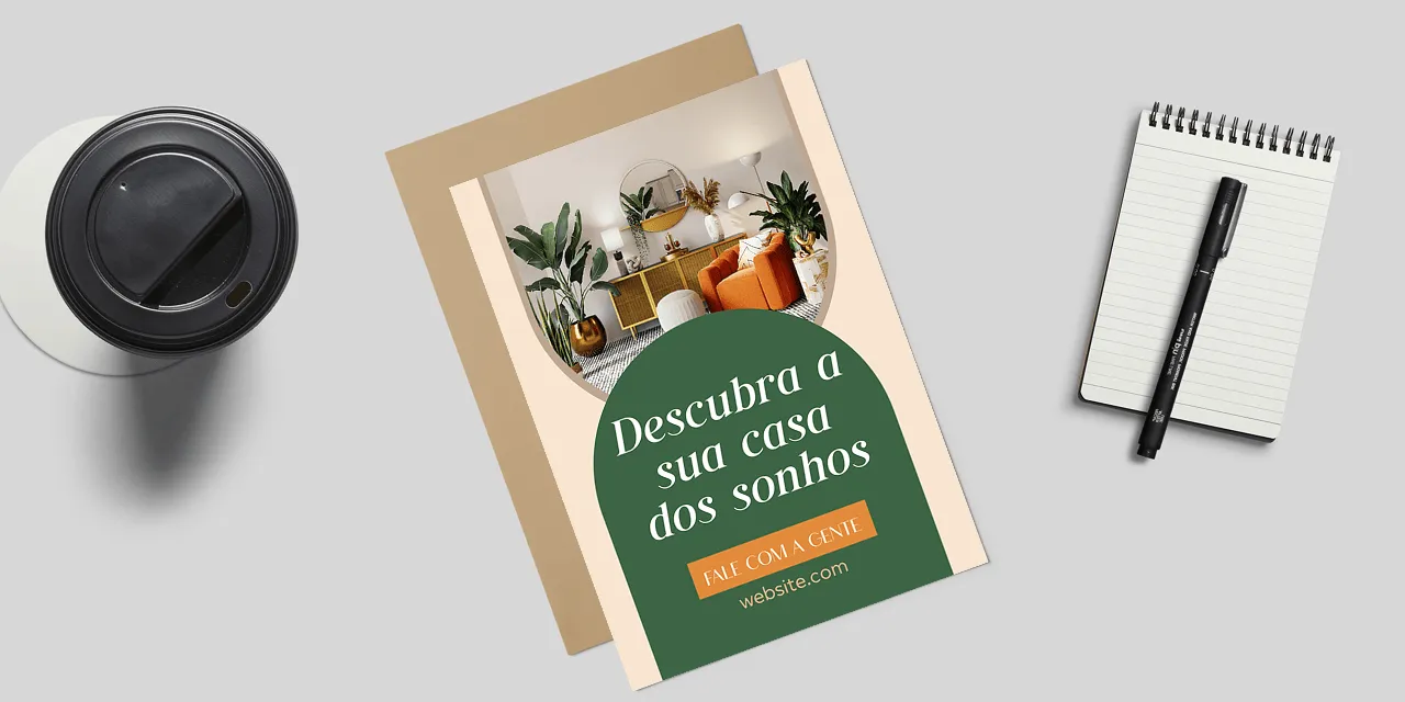 Exemplos de design de pôsteres de IA