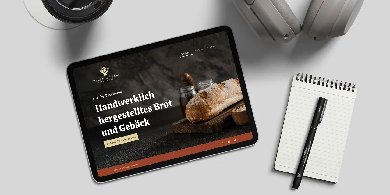 Beispiele des KI-Website-Generators von Design.com