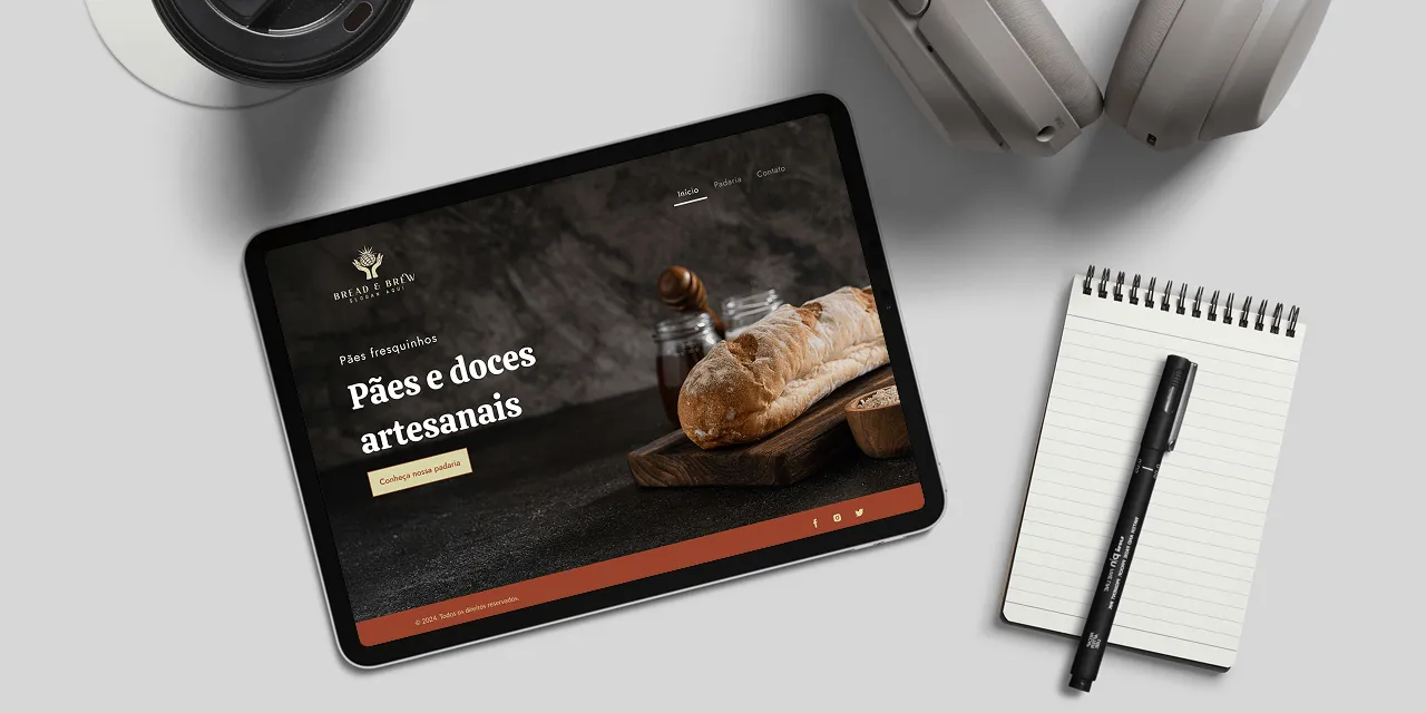 Exemplos do criador de sites com IA do Design.com