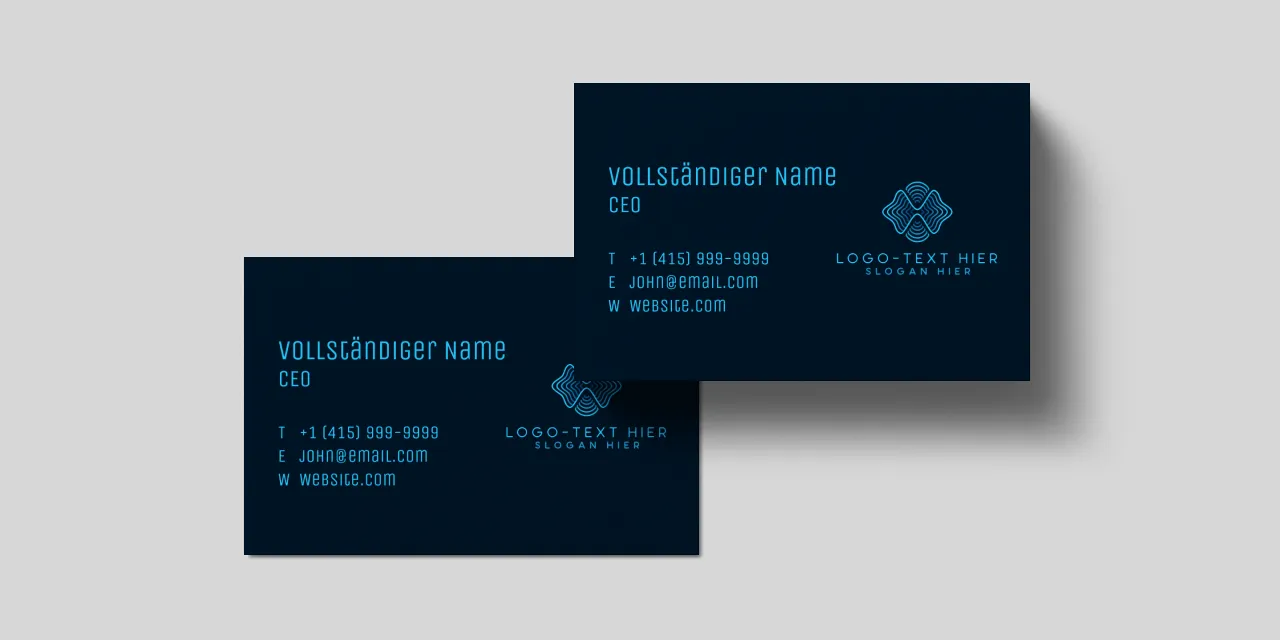 einzigartige Visitenkartenvorlagen