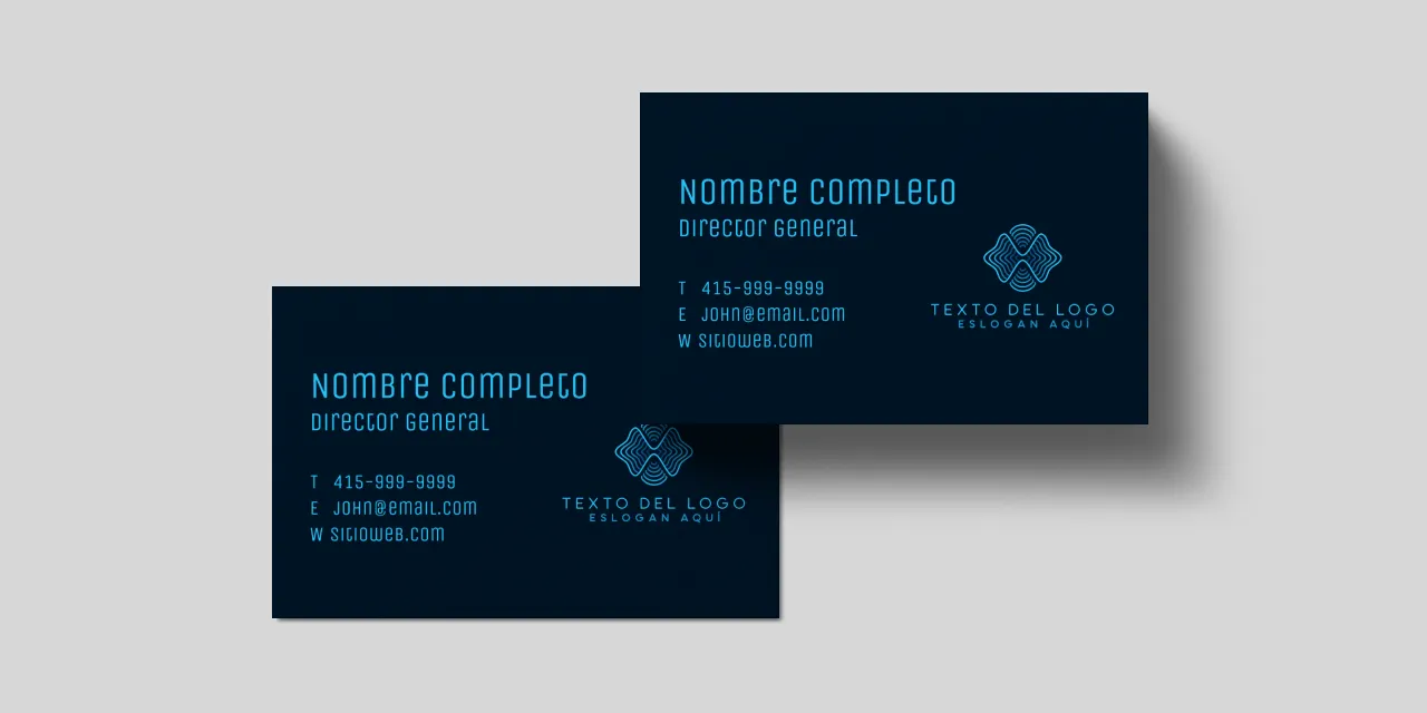 plantillas únicas de tarjetas de visita