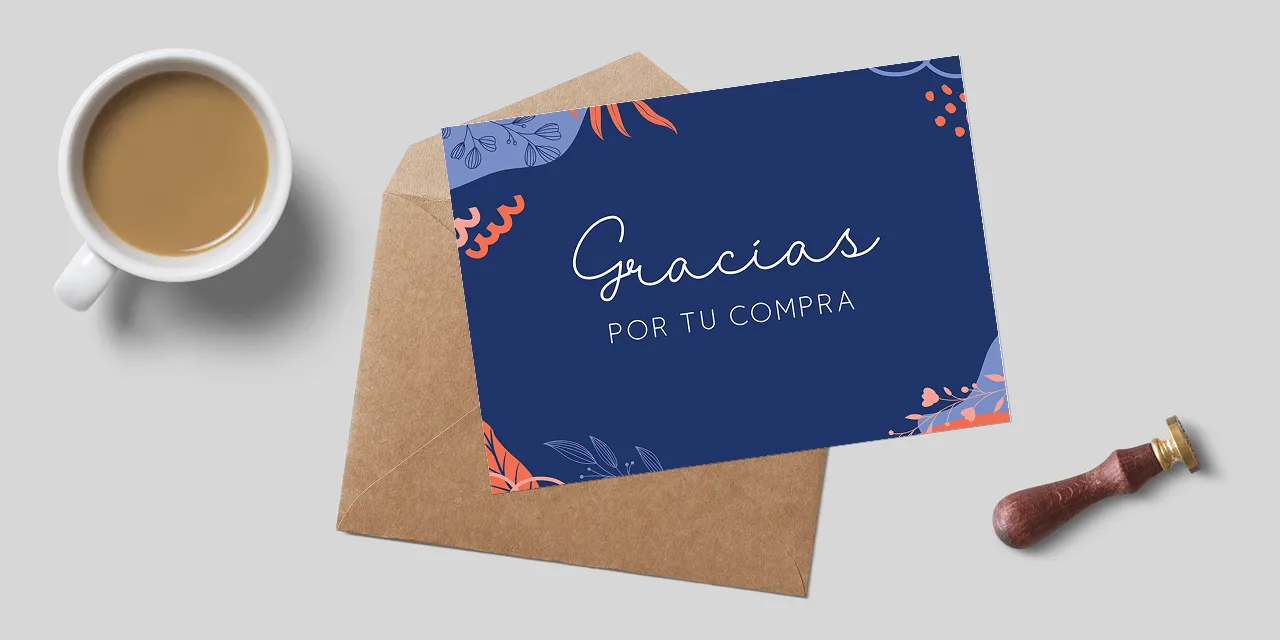 Tarjeta de agradecimiento