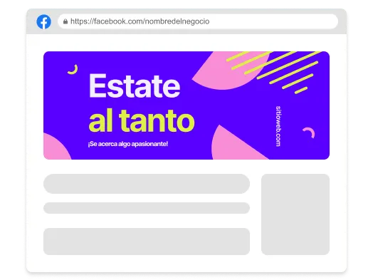 Portadas de Facebook con IA