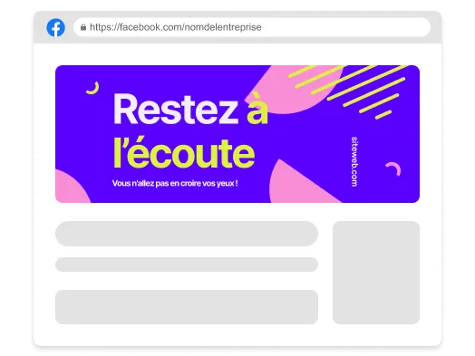 Couvertures Facebook par IA