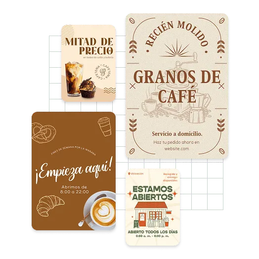 Diseño de folletos con ejemplos de IA