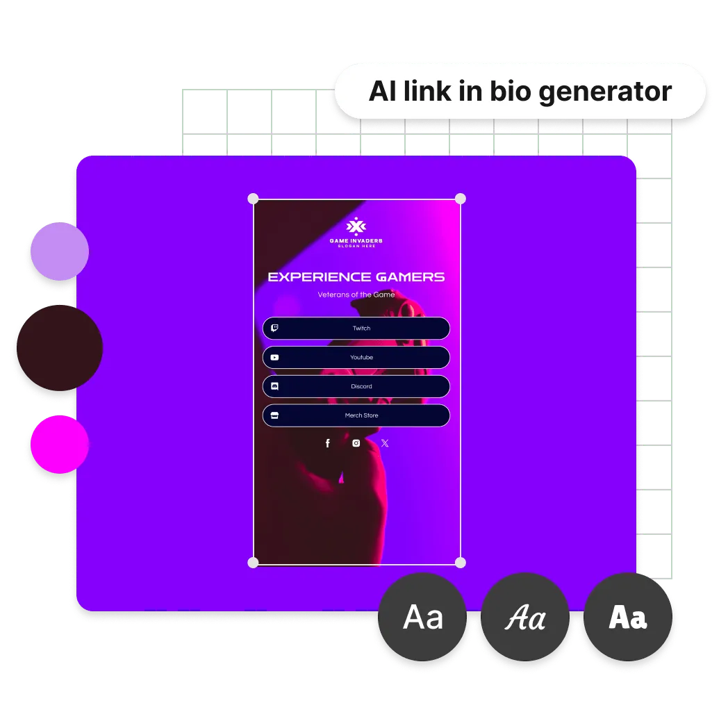 Design.com Link in Bio Maker