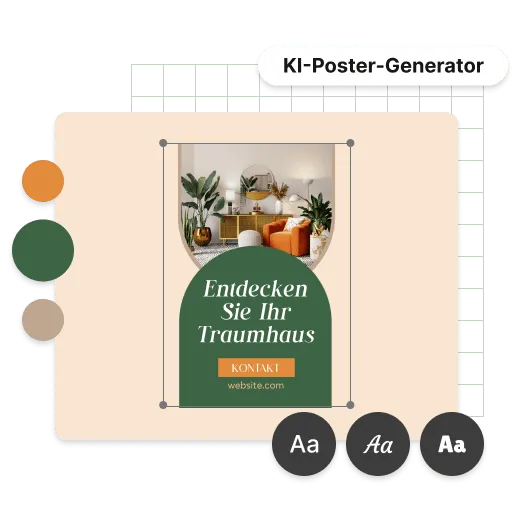 KI-generiertes Poster anpassen