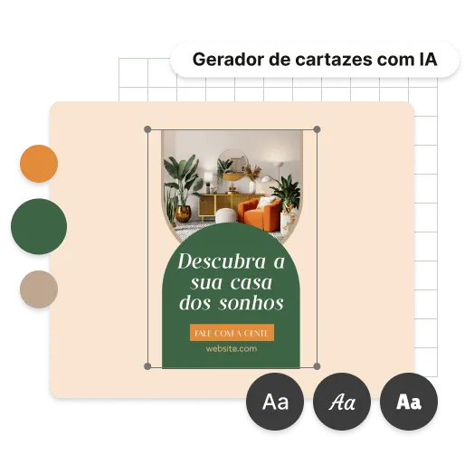 Personalize seu pôster gerado por IA
