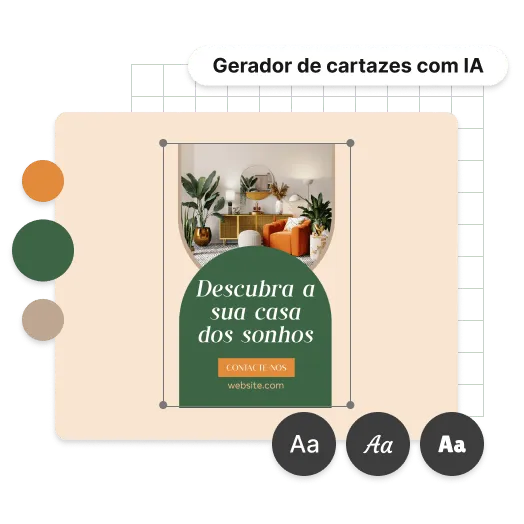Personalize o seu cartaz gerado por IA