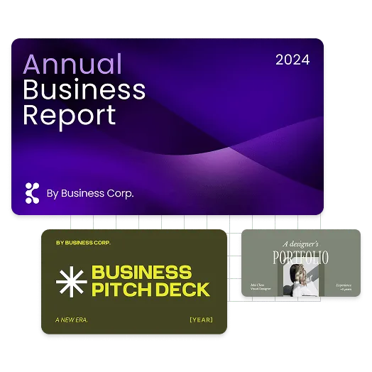 AI presentation maker example designs