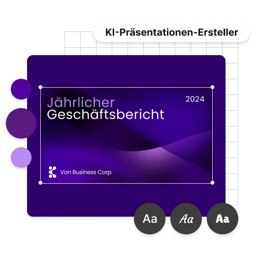 Vorschau des KI-Präsentationsgenerator-Tools