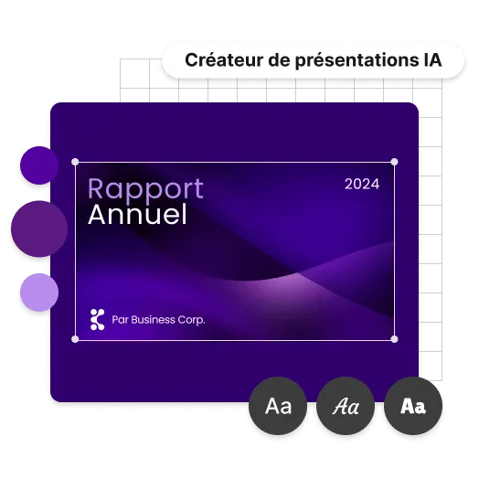 Aperçu de l’outil de génération de présentations IA