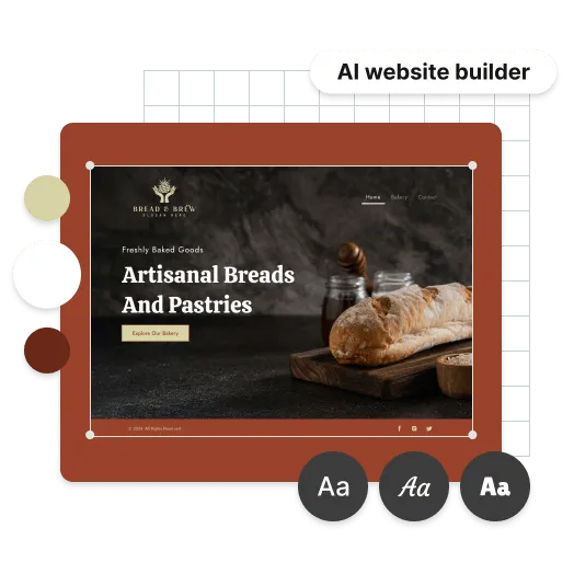 AI website builder tool preview