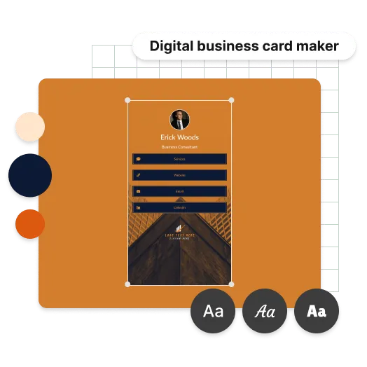 Personalise your digital business card