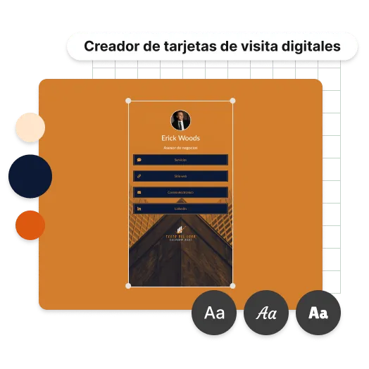Personaliza tu tarjeta de visita digital