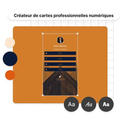 Personnalisez votre carte professionnelle numérique