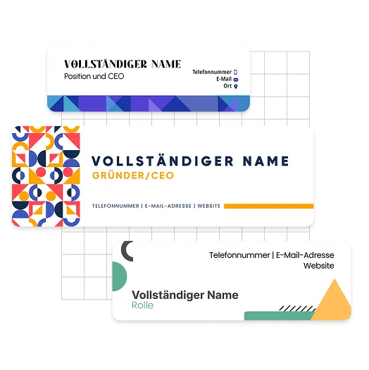 Beispiele für E-Mail-Signaturen