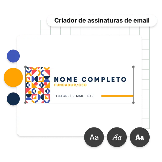 Personalize sua assinatura de e-mail