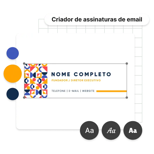 Personalize a sua assinatura de e-mail