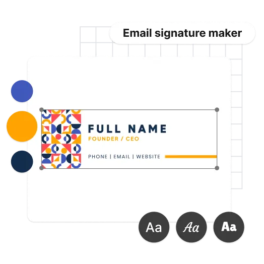 Customize your email signature
