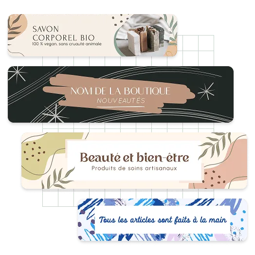 Exemples de bannières Etsy