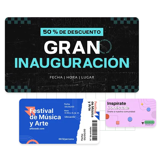 Ejemplos de portadas de eventos de Facebook