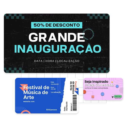 Exemplos de capas de eventos do Facebook