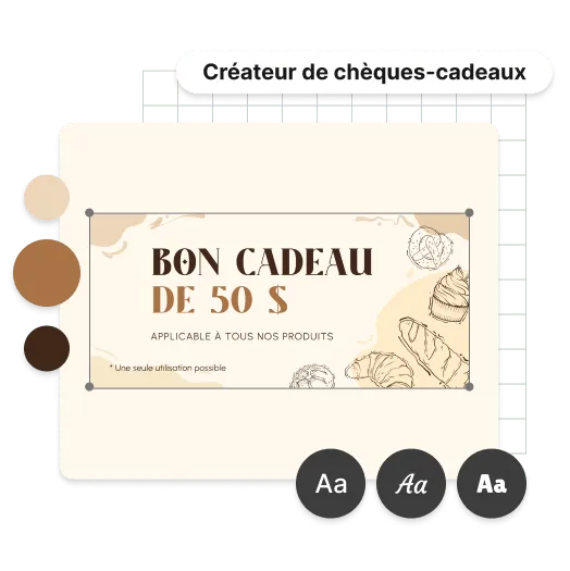 Personnalisez votre chèque-cadeau
