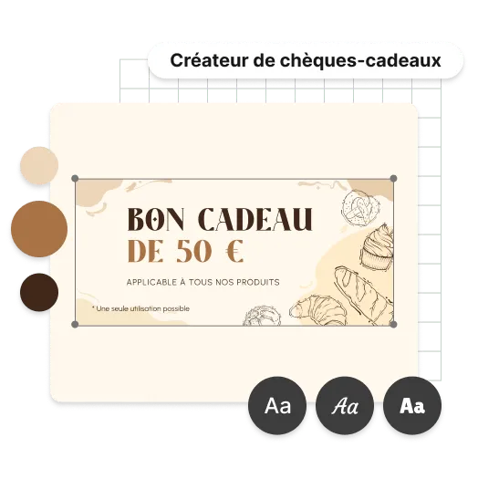 Personnalisez votre chèque-cadeau