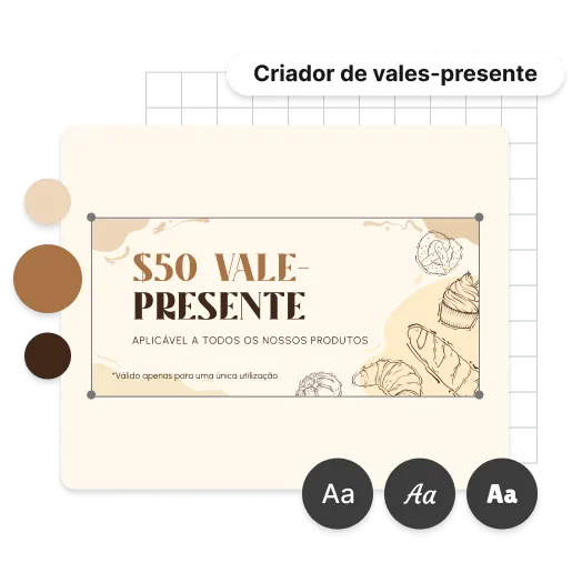 Personalize o seu vale-presente