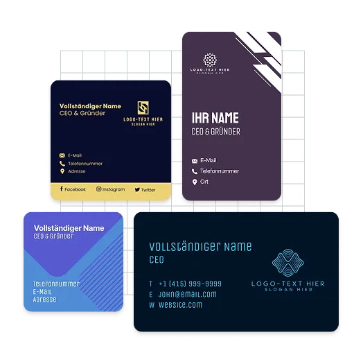 Beispiele für Visitenkarten