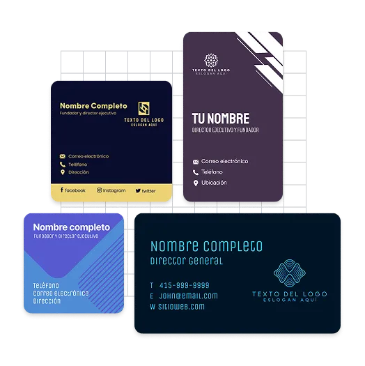 Ejemplos de tarjetas de visita