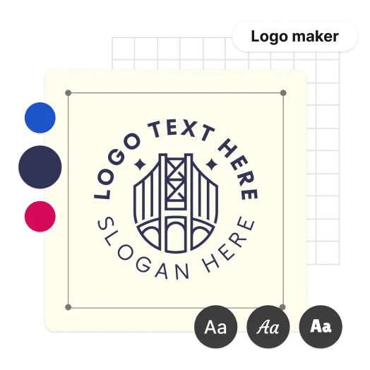 Preview of logo maker and editor